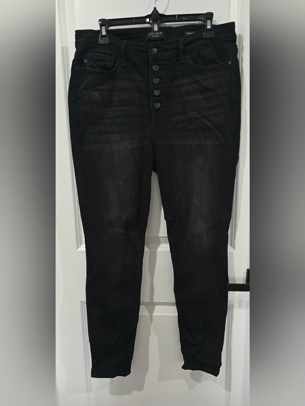 Judy Blue Black High-Waist Button-Fly Women’s Skinny Jeans